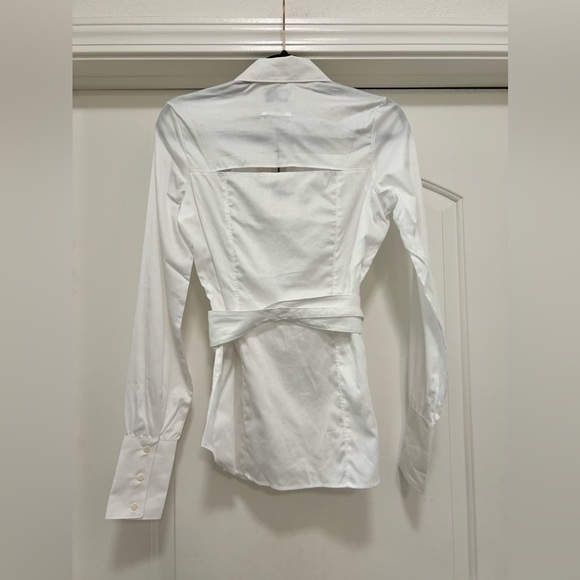 NWT RARE Lita by Ciara Cutout Button Down Top with Obi Style Belt - Picture 3 of 14